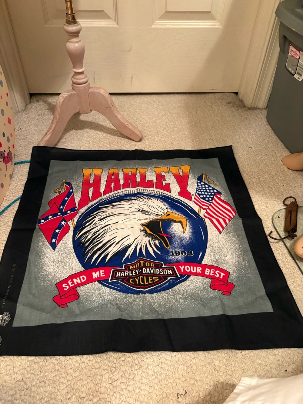 Harley-Davidson new scarf/ bandanna 22x22 rare